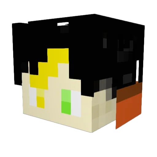 LGlgyx Minecraft avatar head, 3D render