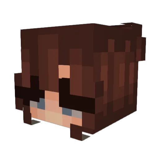 LGrace1102 Minecraft avatar head, 3D render