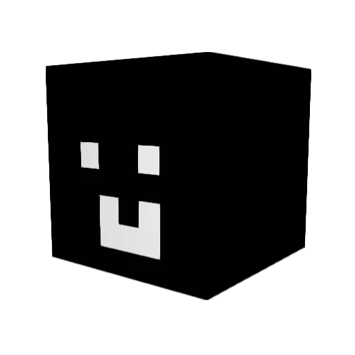 LGune Minecraft avatar head, 3D render