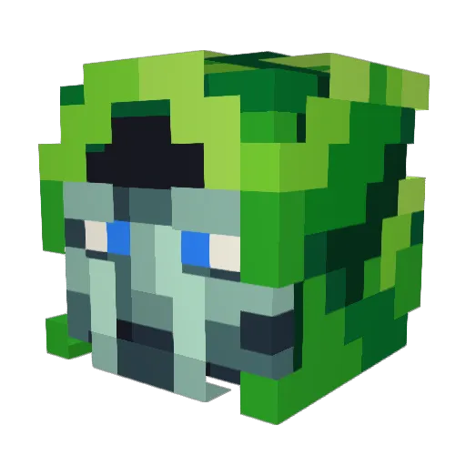 LH711 Minecraft avatar head, 3D render