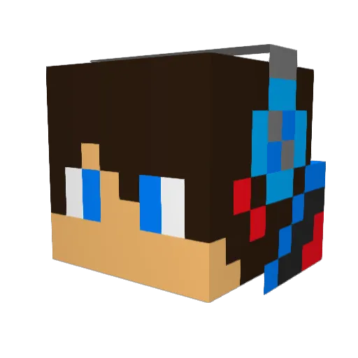 LHDYSQ Minecraft avatar head, 3D render
