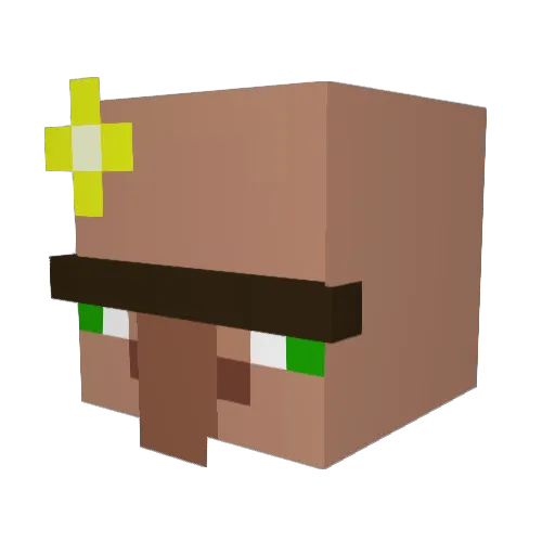 LHEUpm1999 Minecraft avatar head, 3D render