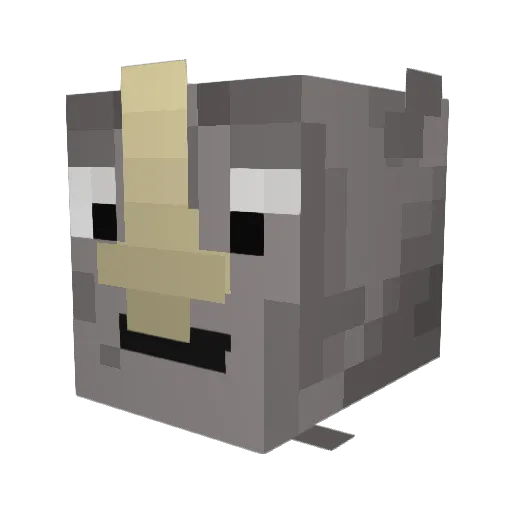 LHGCollectibles Minecraft avatar head, 3D render
