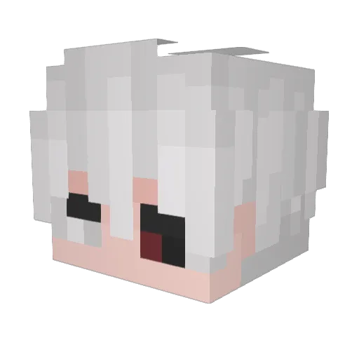 LHJ93 Minecraft avatar head, 3D render