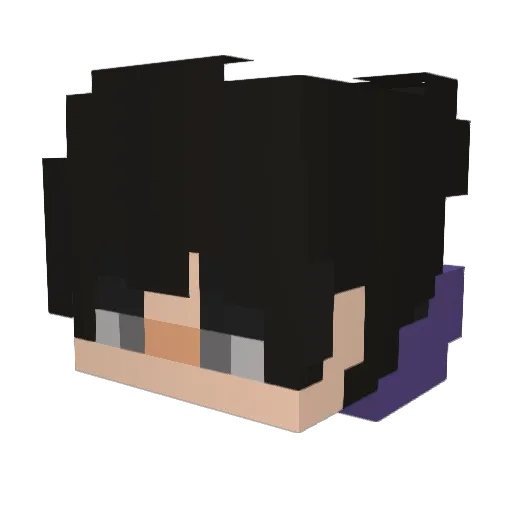 LHK250 Minecraft avatar head, 3D render