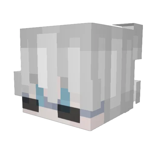 LHX03208 Minecraft avatar head, 3D render
