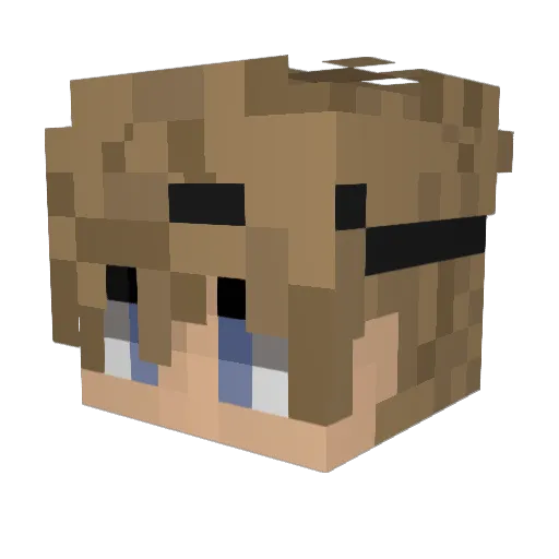 LHgamer_bro Minecraft avatar head, 3D render
