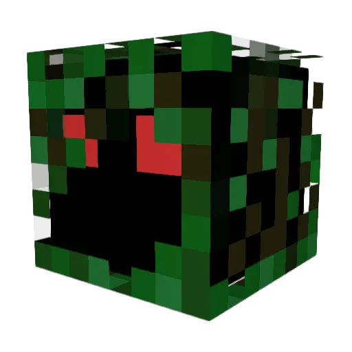 LHommeFougere Minecraft avatar head, 3D render