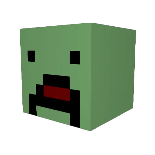 LHonore16 Minecraft avatar head, 3D render