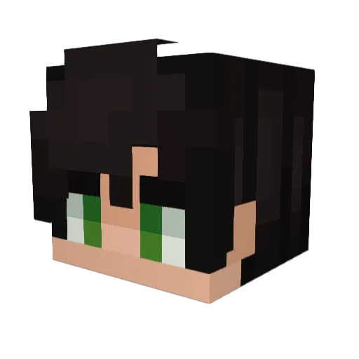 LI4M_Trochet Minecraft avatar head, 3D render