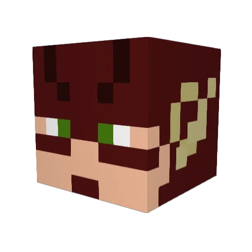 LIAM132 Minecraft avatar head, 3D render