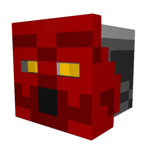 LIAVDAGMI Minecraft avatar head, 3D render