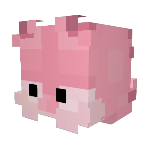 LICUADORAA Minecraft avatar head, 3D render