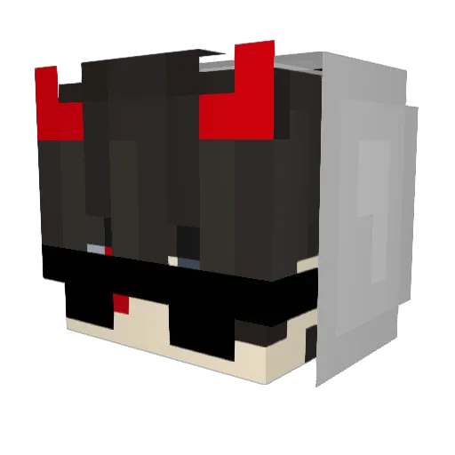 LIFETFT Minecraft avatar head, 3D render