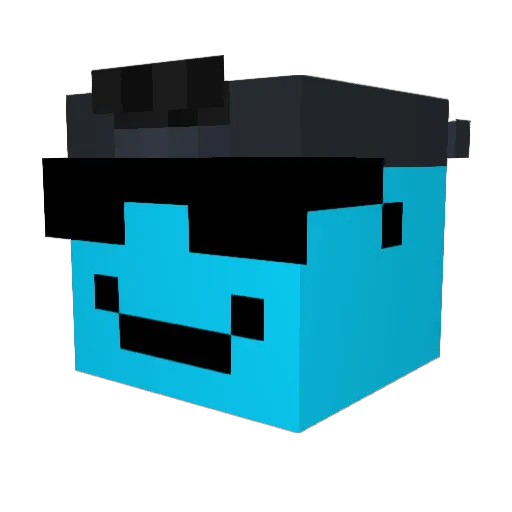 LIFETFT_ Minecraft avatar head, 3D render