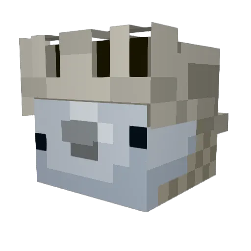 LIGHT360ANGEL Minecraft avatar head, 3D render