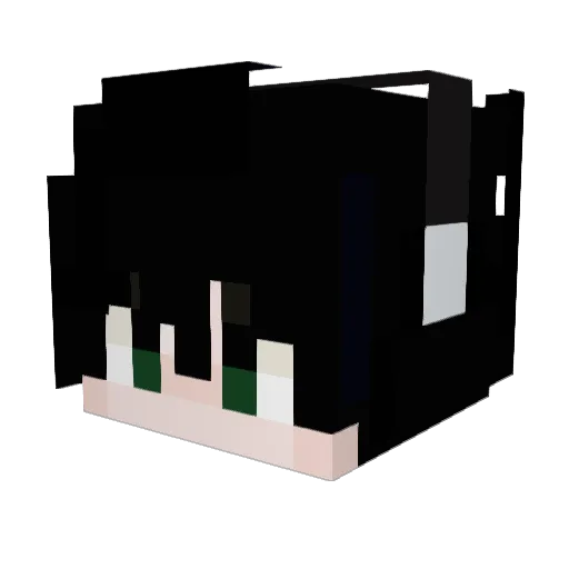 LIGHT665 Minecraft avatar head, 3D render