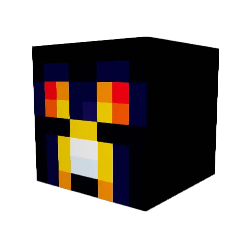 LIGHTCREEPER1234 Minecraft avatar head, 3D render