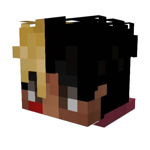 LIGHTNINGOD247 Minecraft avatar head, 3D render
