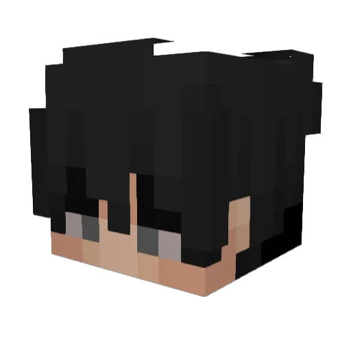 LIGHTW0RD Minecraft avatar head, 3D render