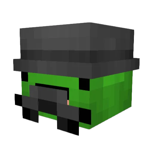 LIGHTxMoses Minecraft avatar head, 3D render