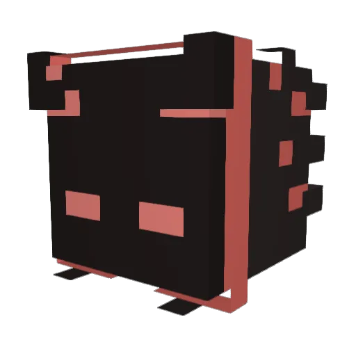 LIHAPPA Minecraft avatar head, 3D render