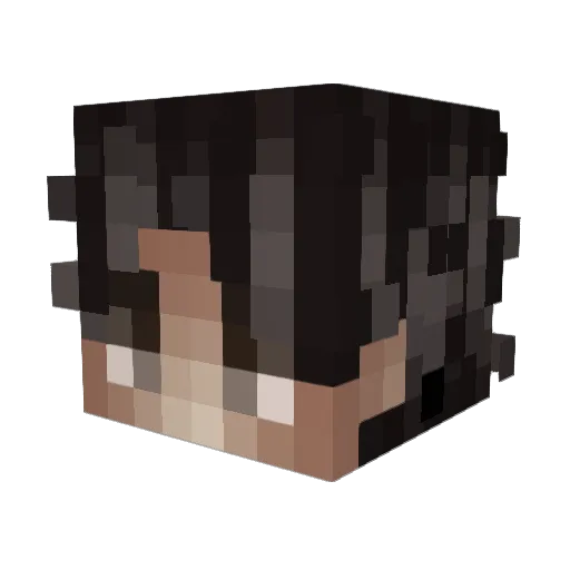 LIIILIAN Minecraft avatar head, 3D render