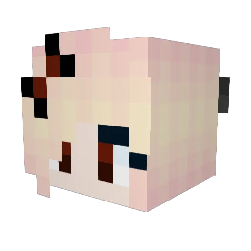 LIILBOZO Minecraft avatar head, 3D render
