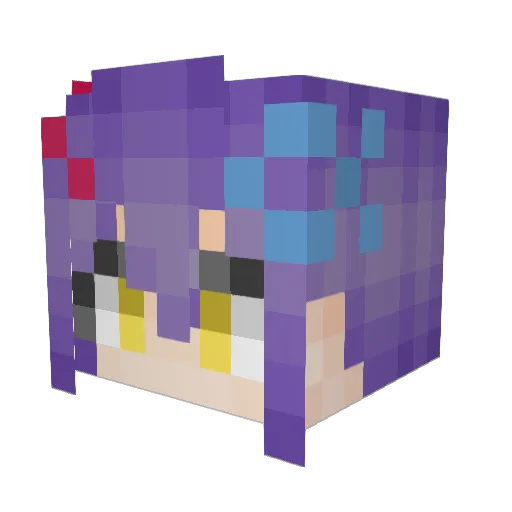 LIJIU2004 Minecraft avatar head, 3D render