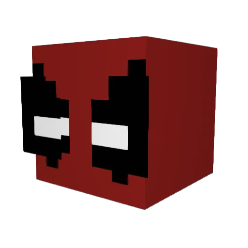 LIKEABOSS_21 Minecraft avatar head, 3D render