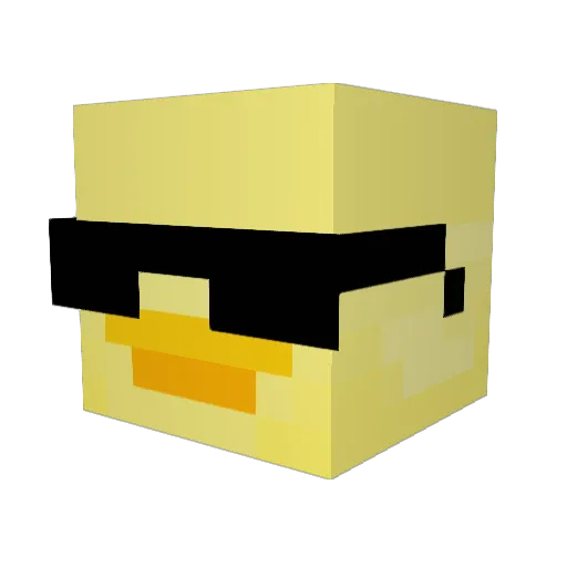 LIKENER Minecraft avatar head, 3D render