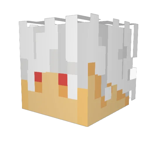 LIL0o0o0 Minecraft avatar head, 3D render