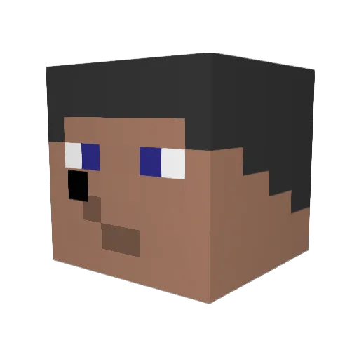 LILERIC623 Minecraft avatar head, 3D render