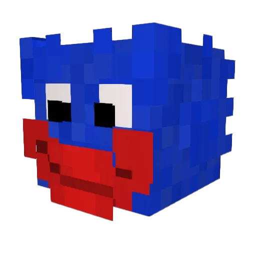 LILGAB07 Minecraft avatar head, 3D render
