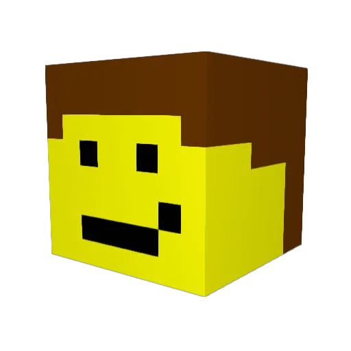 LILJTONZ Minecraft avatar head, 3D render