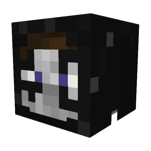 LILLE16 Minecraft avatar head, 3D render