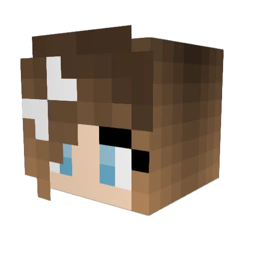 LILLY7576 Minecraft avatar head, 3D render