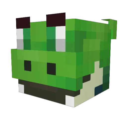 LILNANI_04 Minecraft avatar head, 3D render