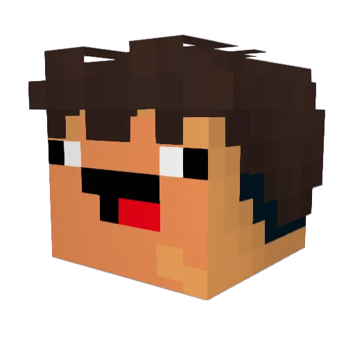LILNIBBABOI Minecraft avatar head, 3D render