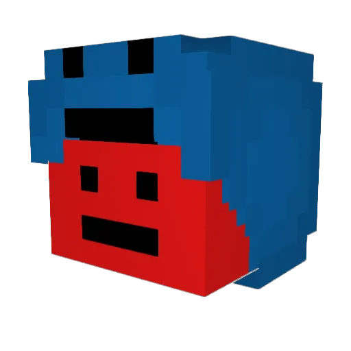 LILOUPOTATO Minecraft avatar head, 3D render