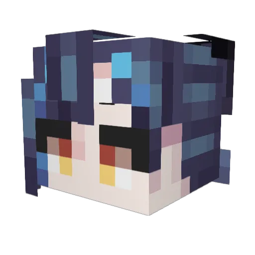 LILPA_LOVE_ Minecraft avatar head, 3D render