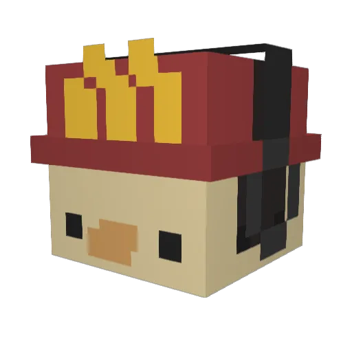 LILPEENGURL666 Minecraft avatar head, 3D render