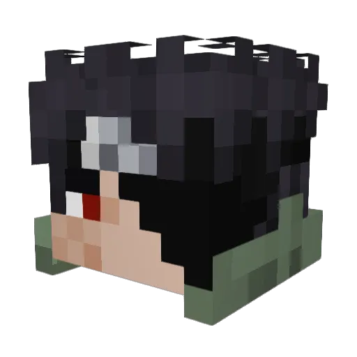 LILPISTACHO Minecraft avatar head, 3D render