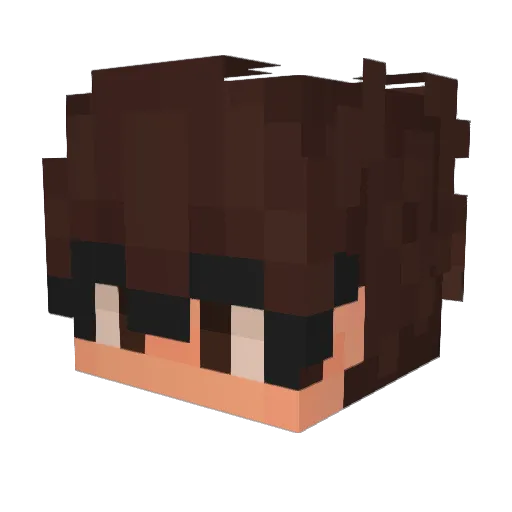 LILSHADOW26 Minecraft avatar head, 3D render