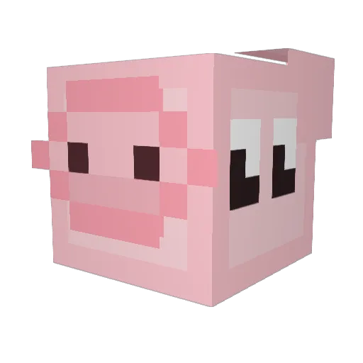LILYDUPONT Minecraft avatar head, 3D render
