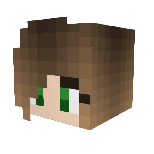LILY_CAT Minecraft avatar head, 3D render