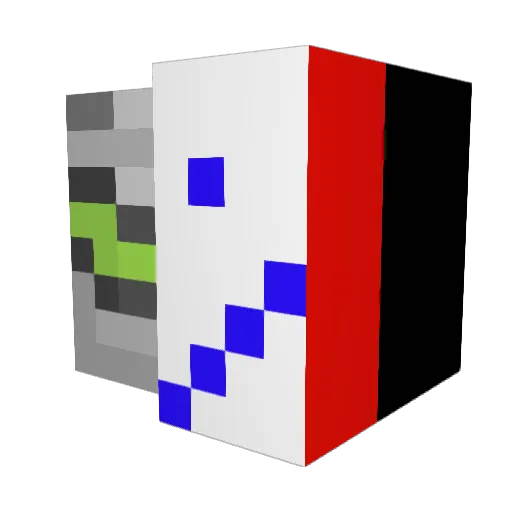 LIL_GOS_Techno Minecraft avatar head, 3D render