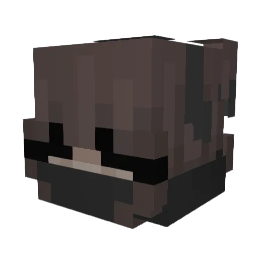 LIL_NESQUICK Minecraft avatar head, 3D render