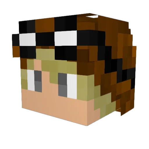 LILjamin Minecraft avatar head, 3D render