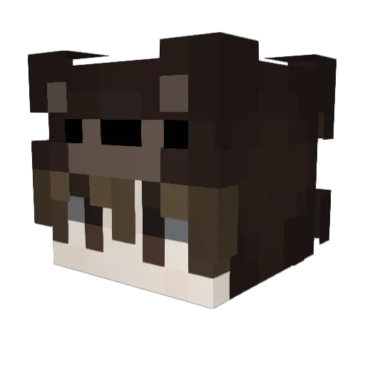 LIMINYU Minecraft avatar head, 3D render